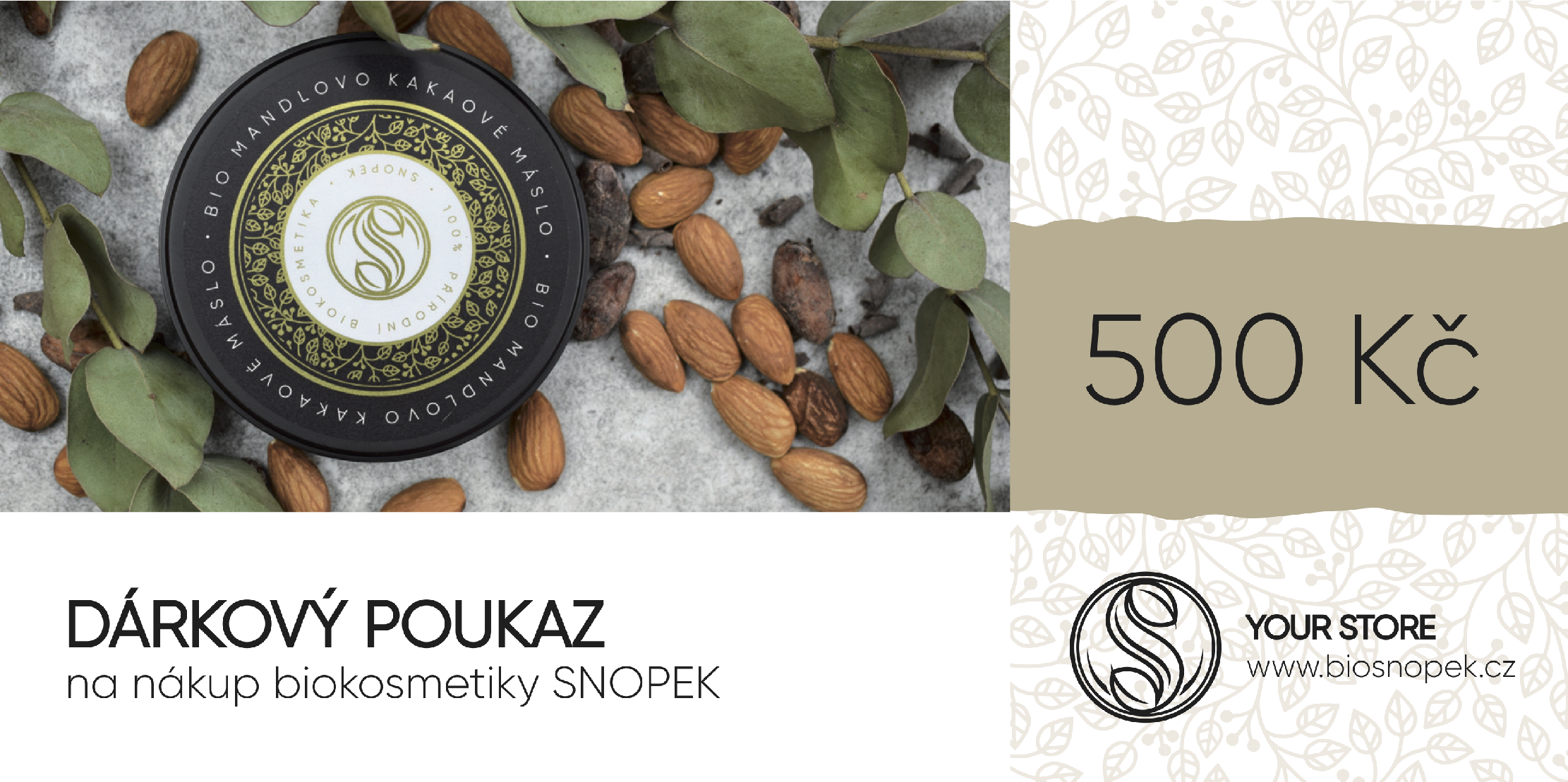 Dárkový poukaz na 500 Kč